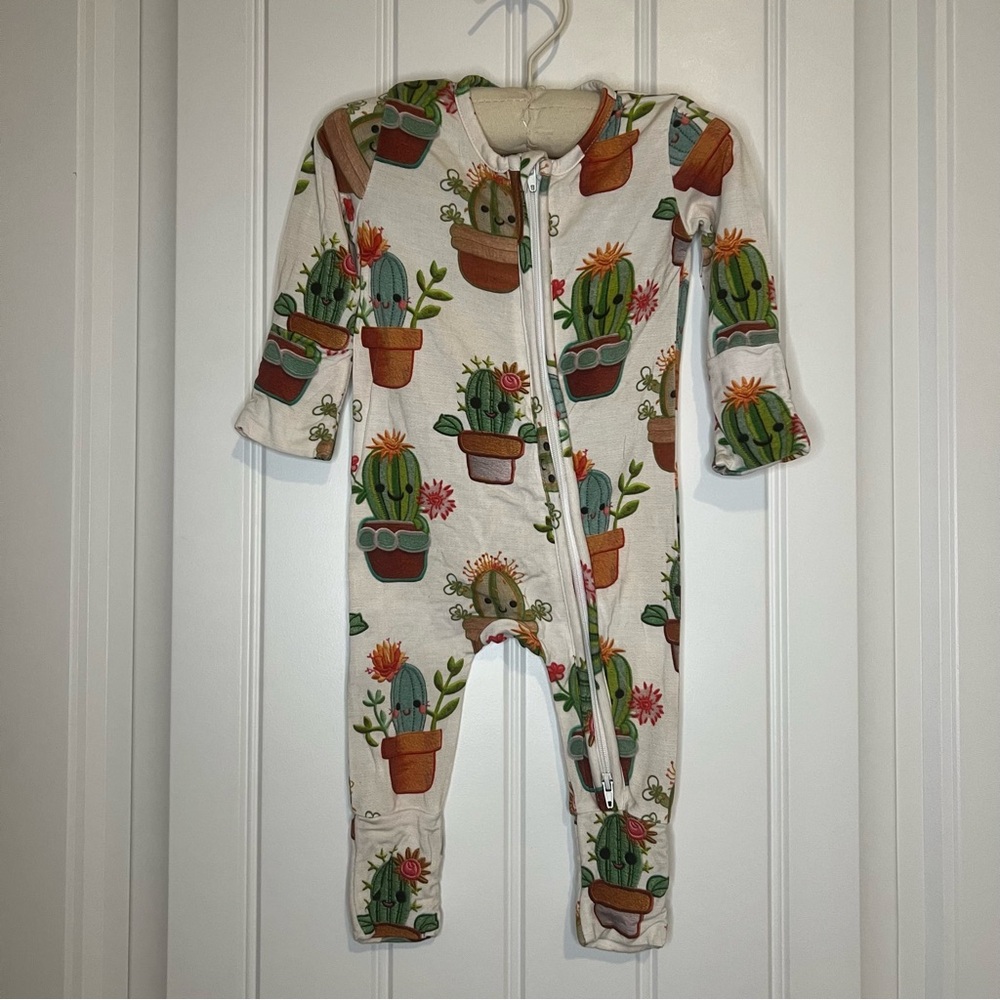 Cactus print bamboo pajamas